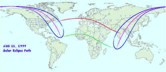 August 11 Eclipse Path