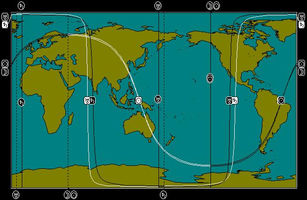 JUN 1, 2011 Partial Solar Eclipse Astro-Locality Map
