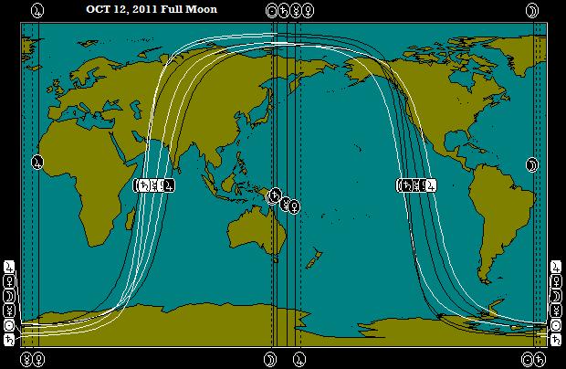OCT 12, 2011 Full Moon Astro-Locality Map