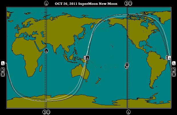 OCT 26, 2011 SuperMoon Full Moon Astro-Locality Map