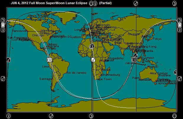JUN 4, 2012 SuperMoon Full Moon Eclipse Astro-Map