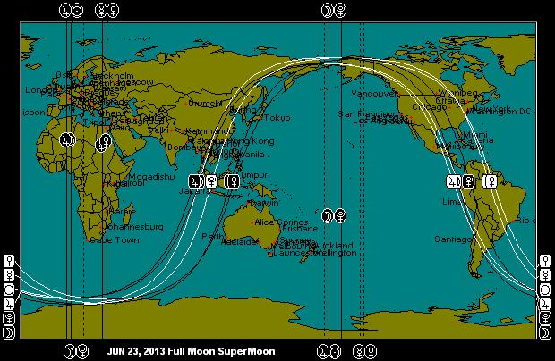 JUN 23, 2013 SuperMoon Astro-Map