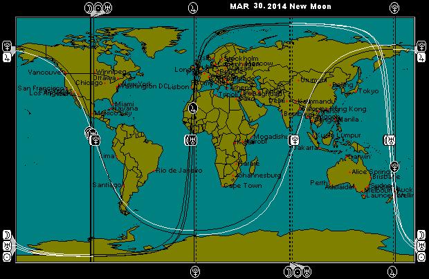 MAR 30, 2014 New Moon Astro-Locality Map