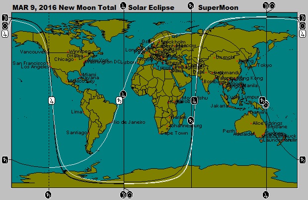March 9, 2016 SuperMoon Solar Eclipse