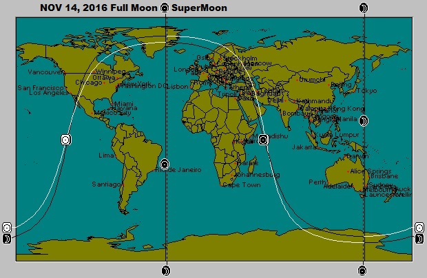 November 14 SuperMoon Full Moon