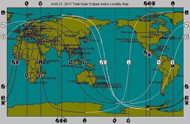 aUGUST 21 Solar Eclipse Astro-Locality Map