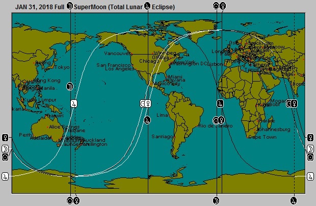 JAN 31, 2018  SuperMoon Total Lunar Eclipse Astro-Locality Map