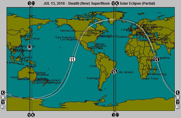 AUG 13, 2018  Stealth SuperMoon Partial Solar Eclipse Astro-Locality Map